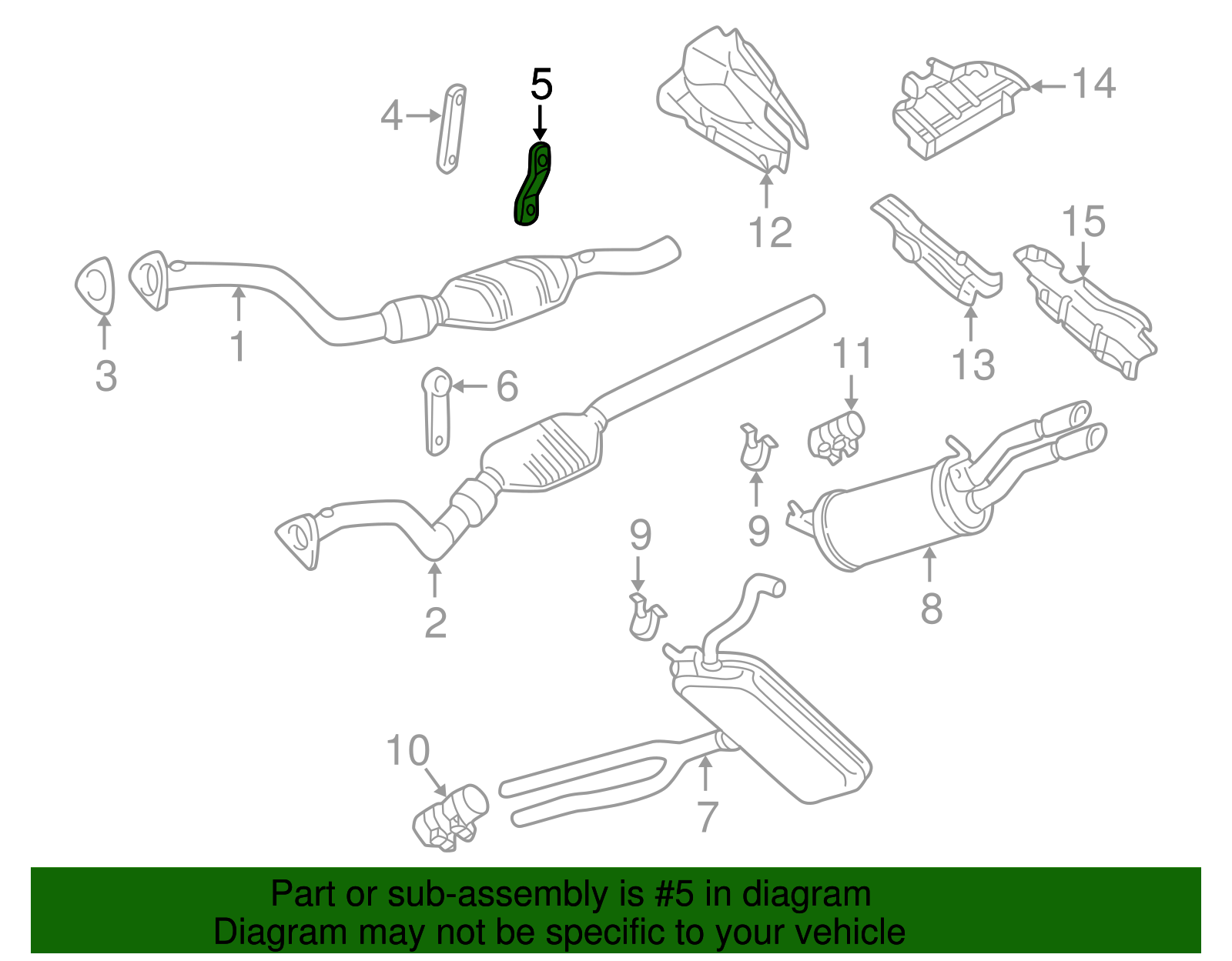Converter & Pipe Plate - Volkswagen (8D0-253-268-A)