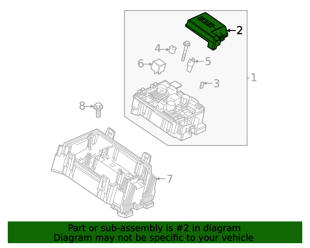 42745057 GM Engine Wiring Harness Junction Block Cover GM Parts Store