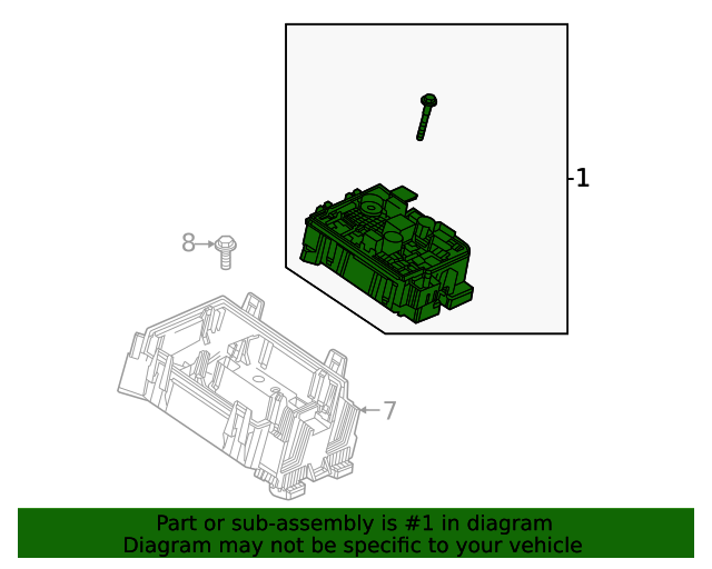 2023 GM Fuse & Relay Box 42811521 GM