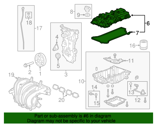 20142019 Chevrolet Camshaft Cover 12658255 GM