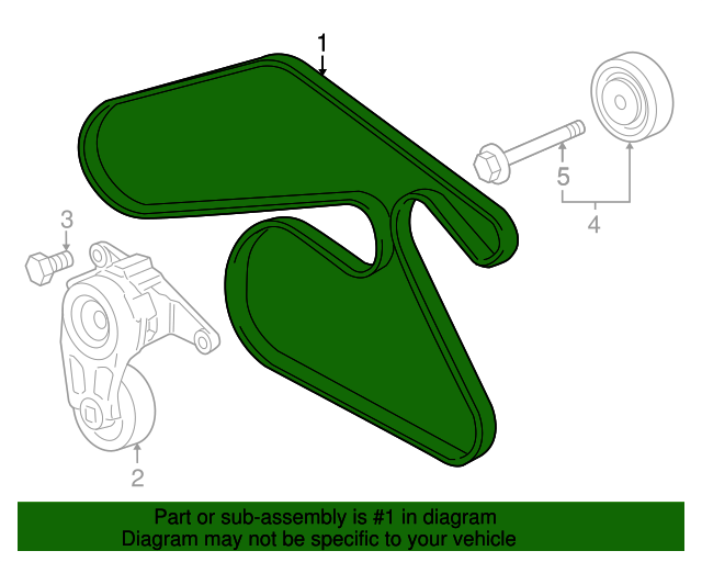 12639018 Belt New OEM Part From GM Parts Direct GM Parts Store