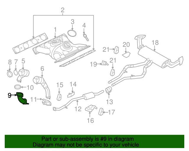 18307848146 - 2011-2014 BMW Center Muffler (18-30-7-848-146) | BMW of ...
