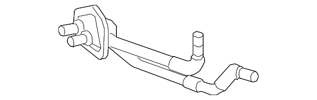 Auxiliary Heater Inlet and Outlet Pipe - GM (84009665)