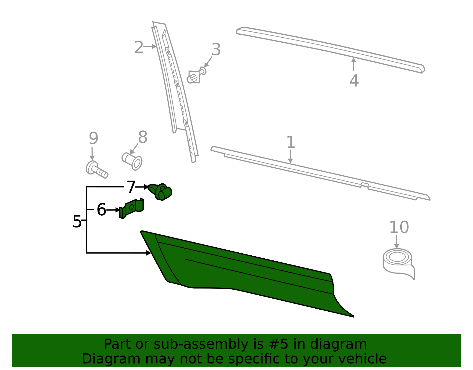 2018 2025 Volkswagen Lower Molding 3CN 854 950 D RYP Retail 2018-2025-volkswagen-lower-molding-3cn-854-950-d-ryp-retail