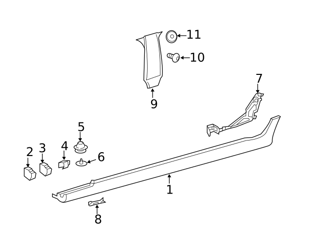 257-698-24-00 - Rocker Panel 2019-2023 Mercedes-Benz | AutoNationParts.com