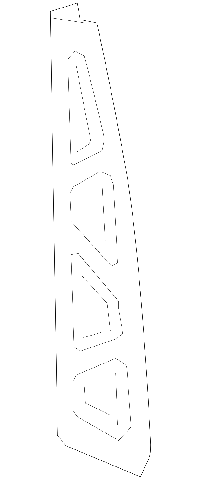 20152020 GM Passenger Side Body Side Outer Panel Extension 22786532 GM