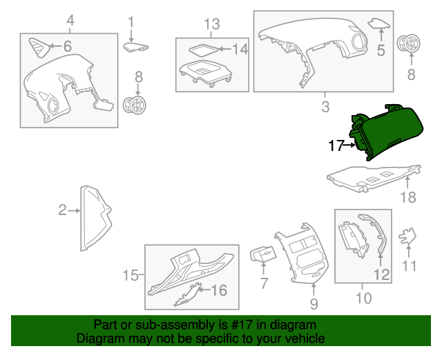 20122020 Chevrolet Sonic Instrument Panel Insulator Panel 95989692
