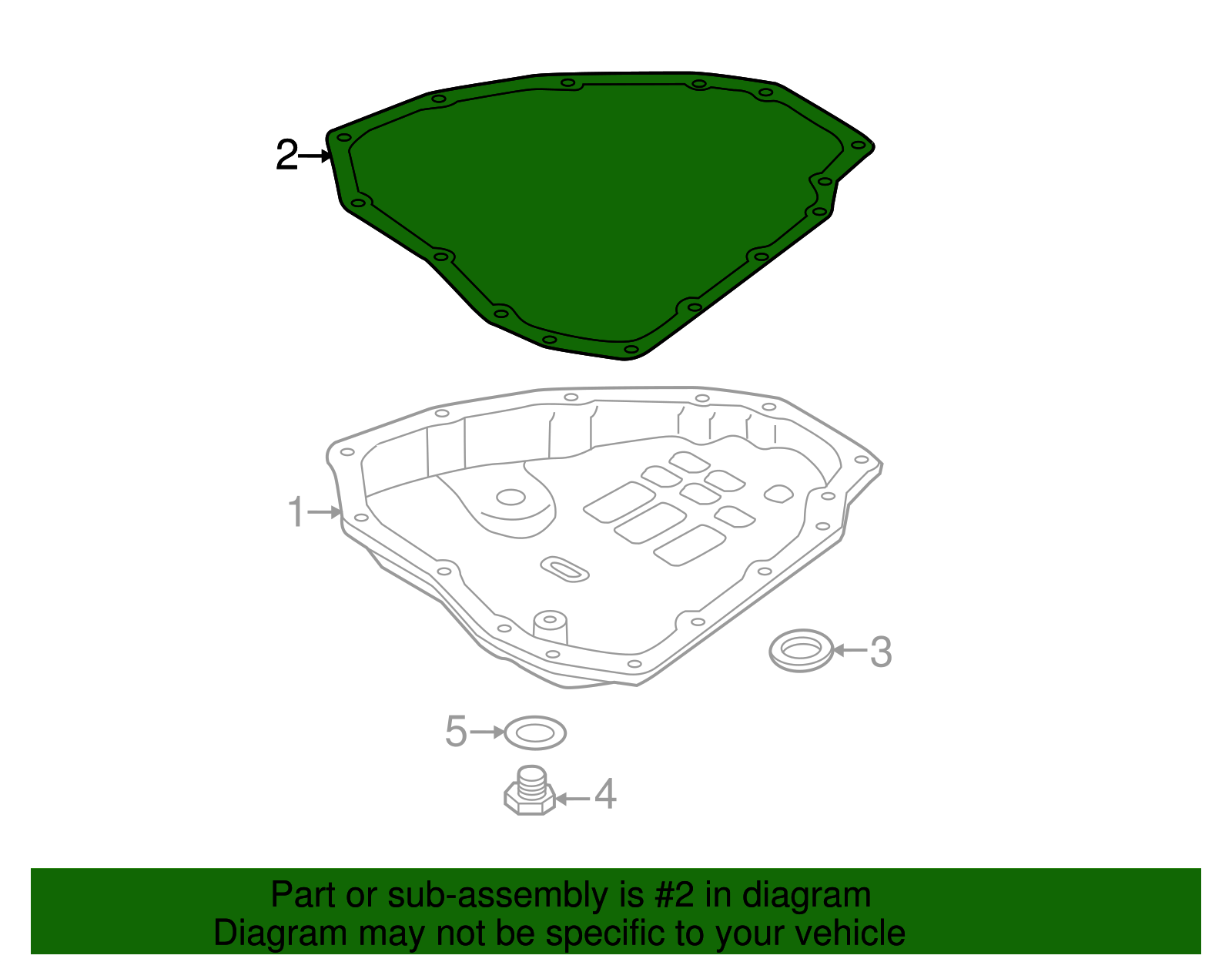 31397-3JX0A - Pan Gasket 2012-2019 Nissan | Nissan Parts & Accessories ...