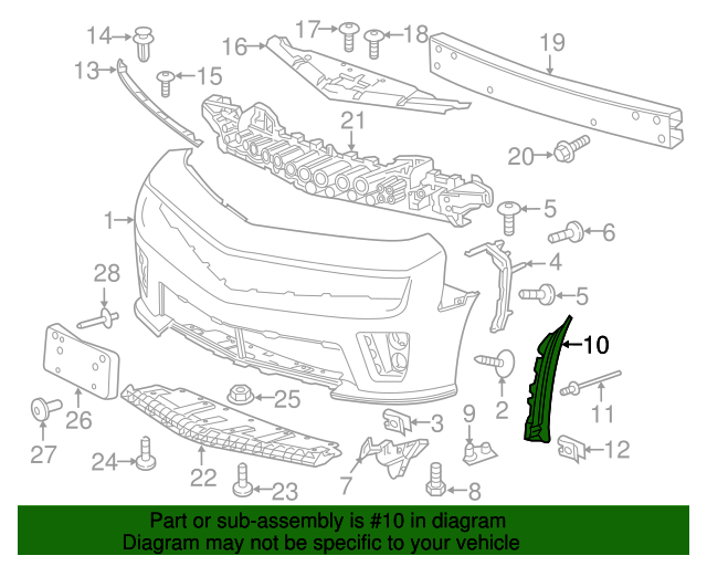 22895341 Extension New OEM Part From GM Parts Direct GM Parts Store