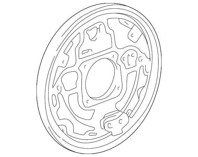 OEM Toyota Plate SubAssembly, Brake Backing, Rear Right For 19962002