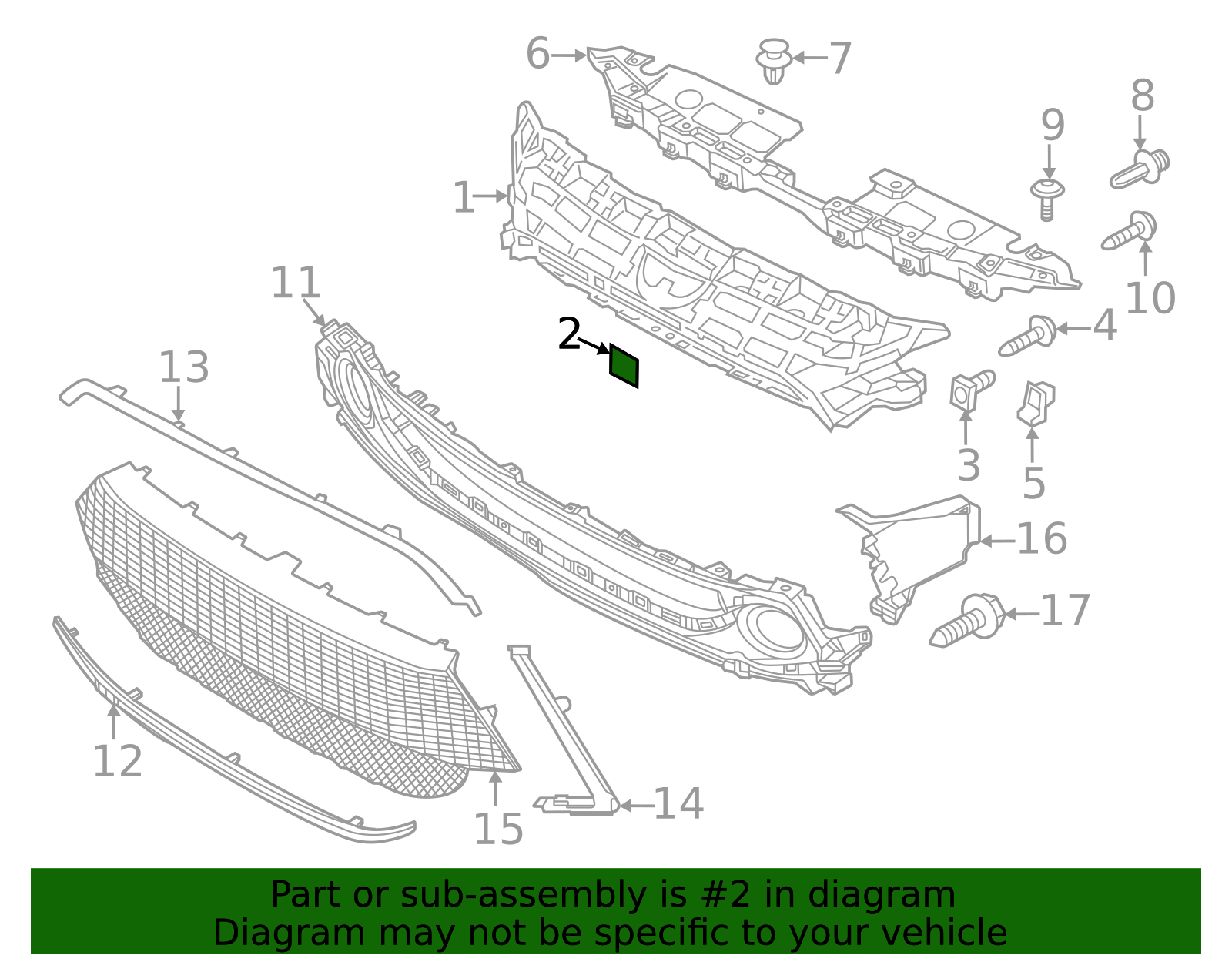 Upper Grille Protector - Scion (90118-WB890)