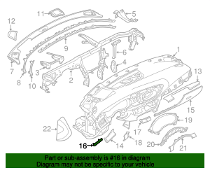 2012-2015 Audi Front Molding 4G1-853-189-R66 | Audi USA Parts