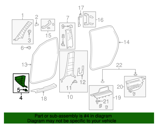 20102021 Toyota Kick Panel Trim 621110C040C0 Toyota Parts of Bedford