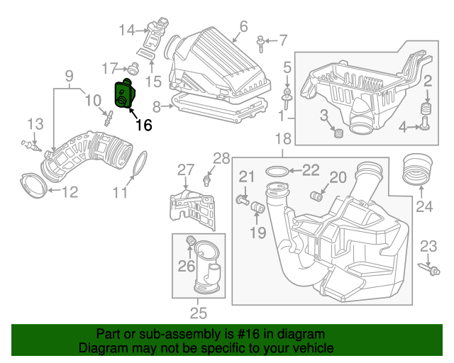 17138-RAA-A00 - Chamber Air Flow - 2003-2007 Honda | Genuine Honda Parts