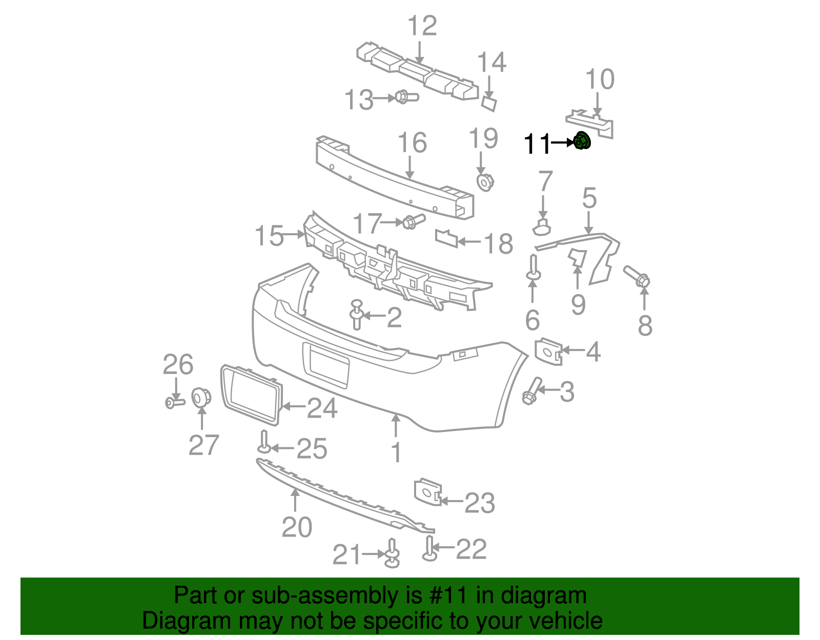 Multi-Purpose Nut - GM (11588331)