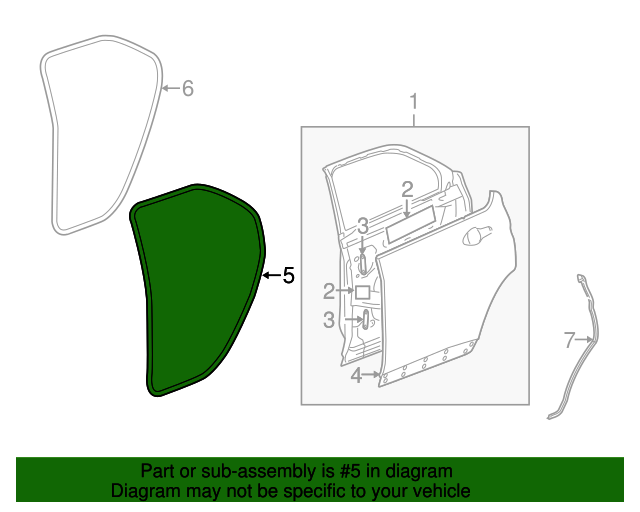 20102017 Chevrolet Equinox Door WeatherStrip Passenger Side (RH