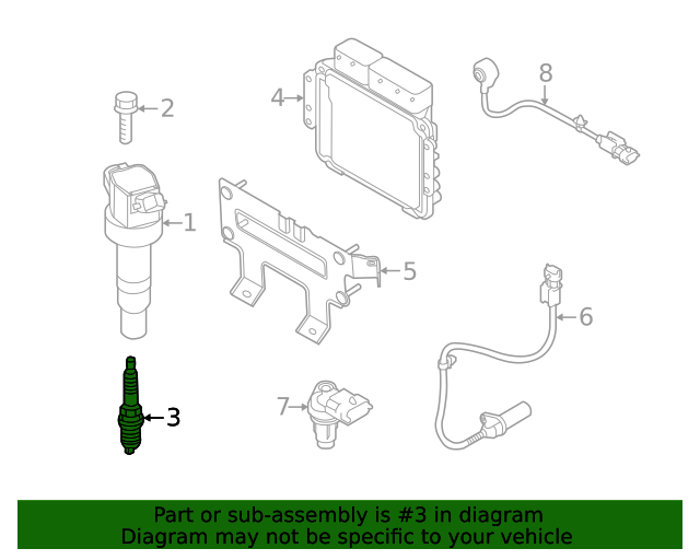 Kia 20172023 Kia Spark Plug 1886709095 KIA Parts Hub Kia parts near