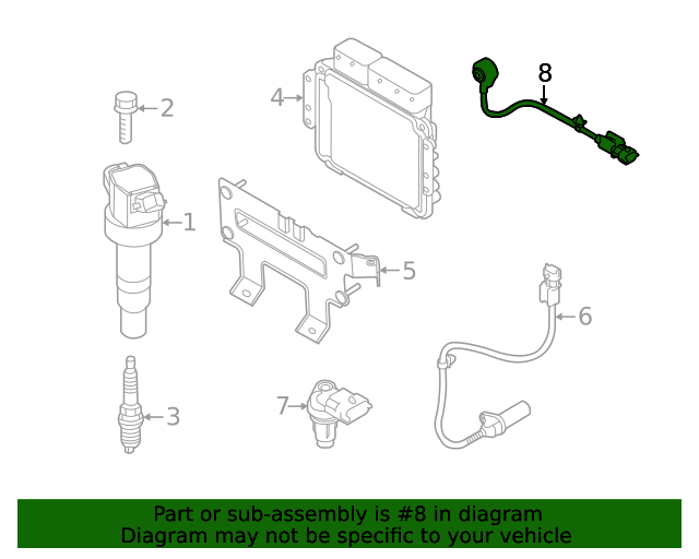 20122023 Kia Knock Sensor 392502E000 Kia Automotive Parts