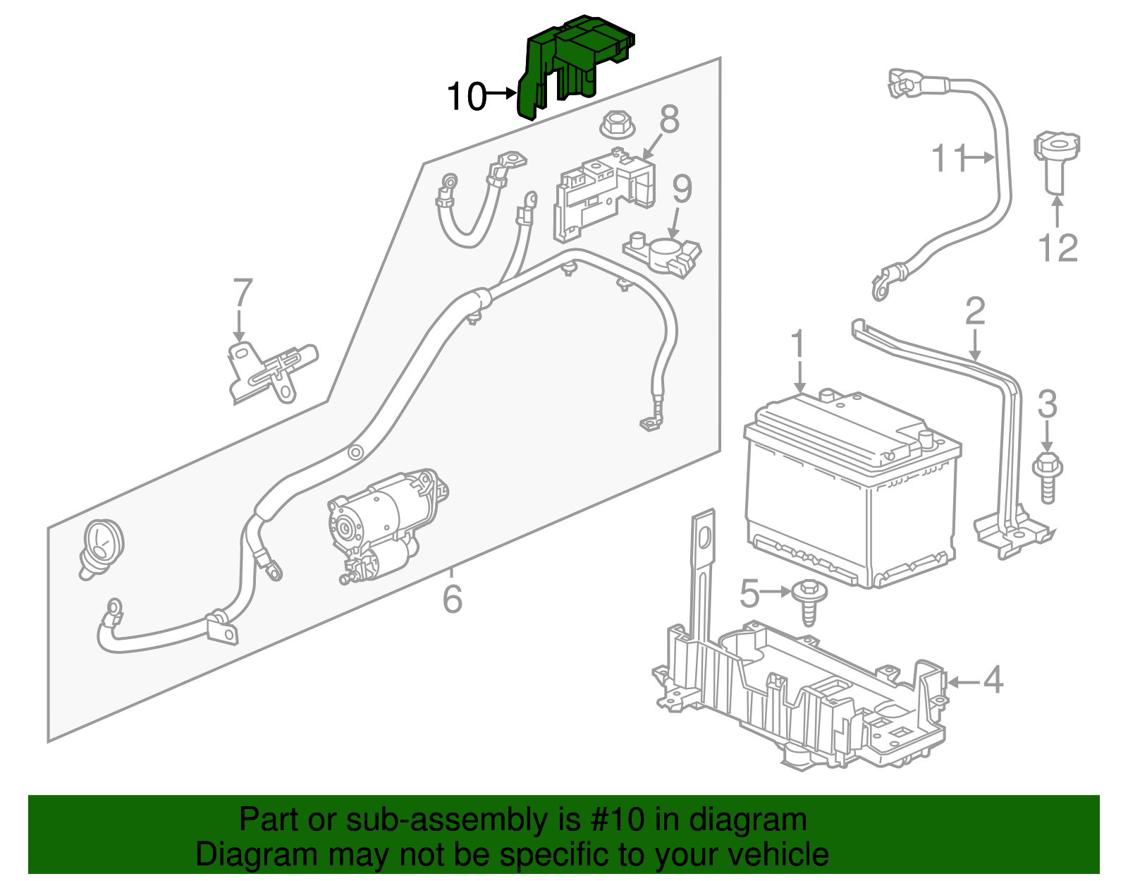 Battery Positive Cable Terminal Cover - GM (96954325)