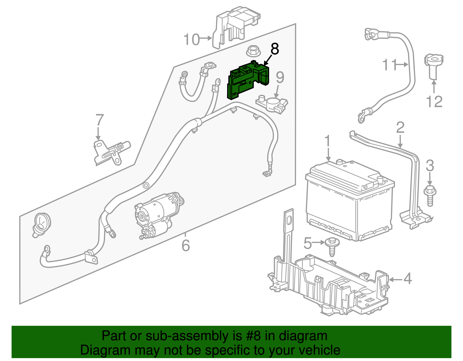 Battery Positive Cable Junction Block - GM (96954324)