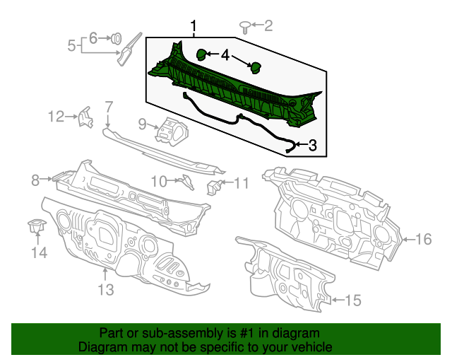 20202022 Cadillac XT5 Air Inlet Grille Panel 84178210