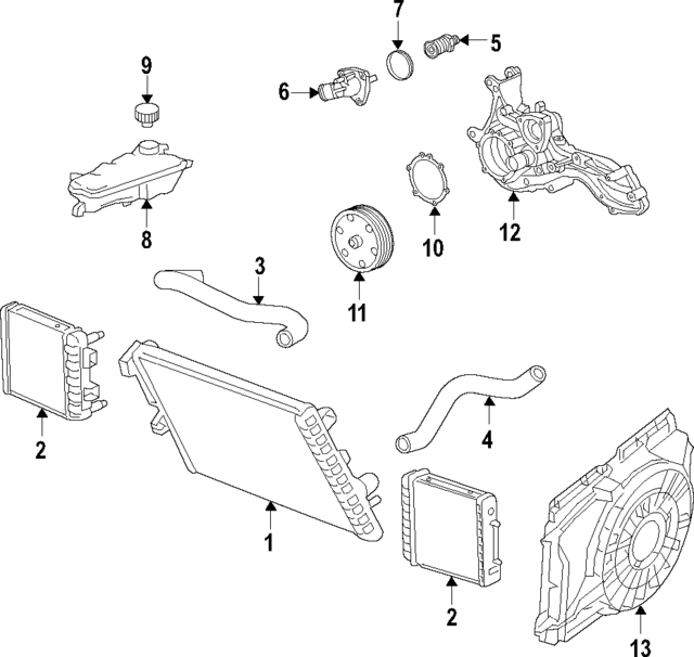 Genuine OEM Radiator Inlet Hose Part 84344452 Fits 2019 Chevrolet