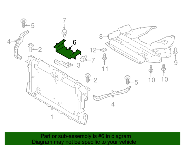 20162020 Nissan Maxima Splash Guard 625423TA0C