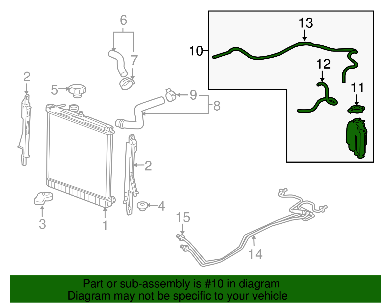Coolant Recovery Reservoir - GM (15099956)