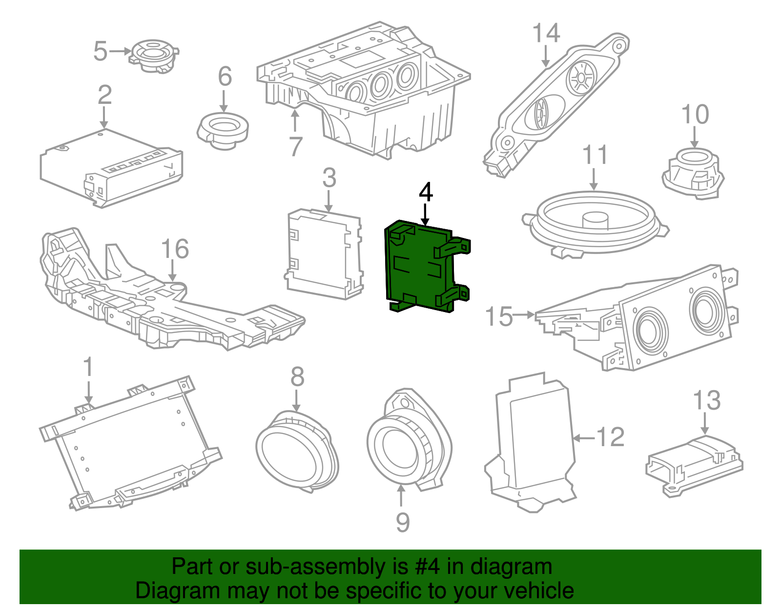 Radio Bracket - GM (84078978)