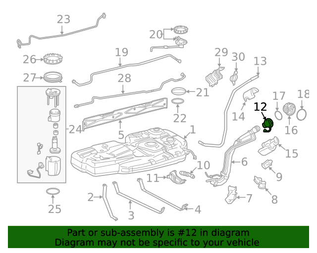 Toyota 77300-07040 Fuel Tank Cap