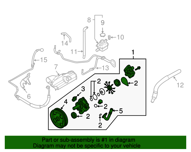 20032008 Mazda 6 Power Steering Pump GK2C32650R0D MazdaParts