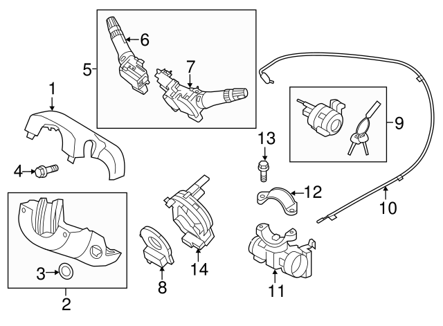 Genuine Hyundai 93420-1R250 Wiper and Washer Switch Assembly Genuine Hyundai 93420-1R250 Wiper and Washer Switch Assembly