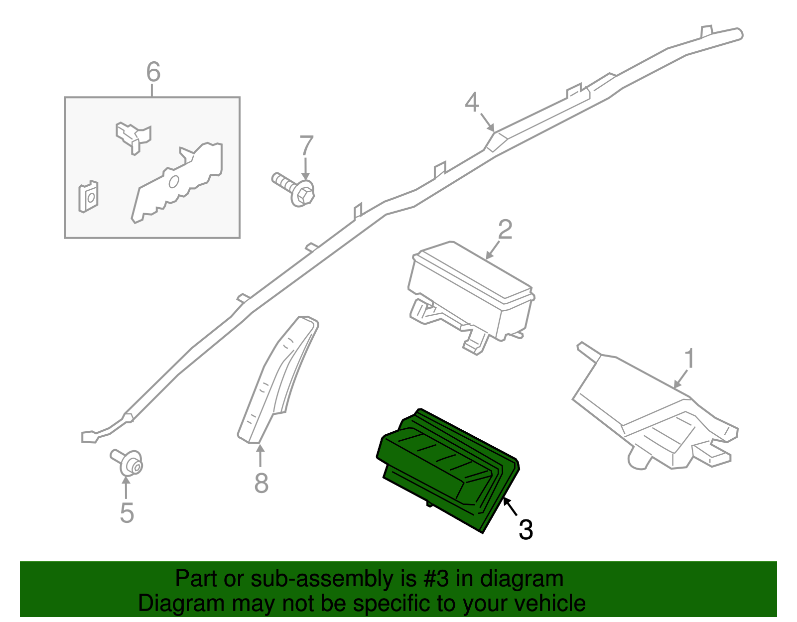 Knee Inflator Module - Ford (GJ7Z-78045J77-AQ)