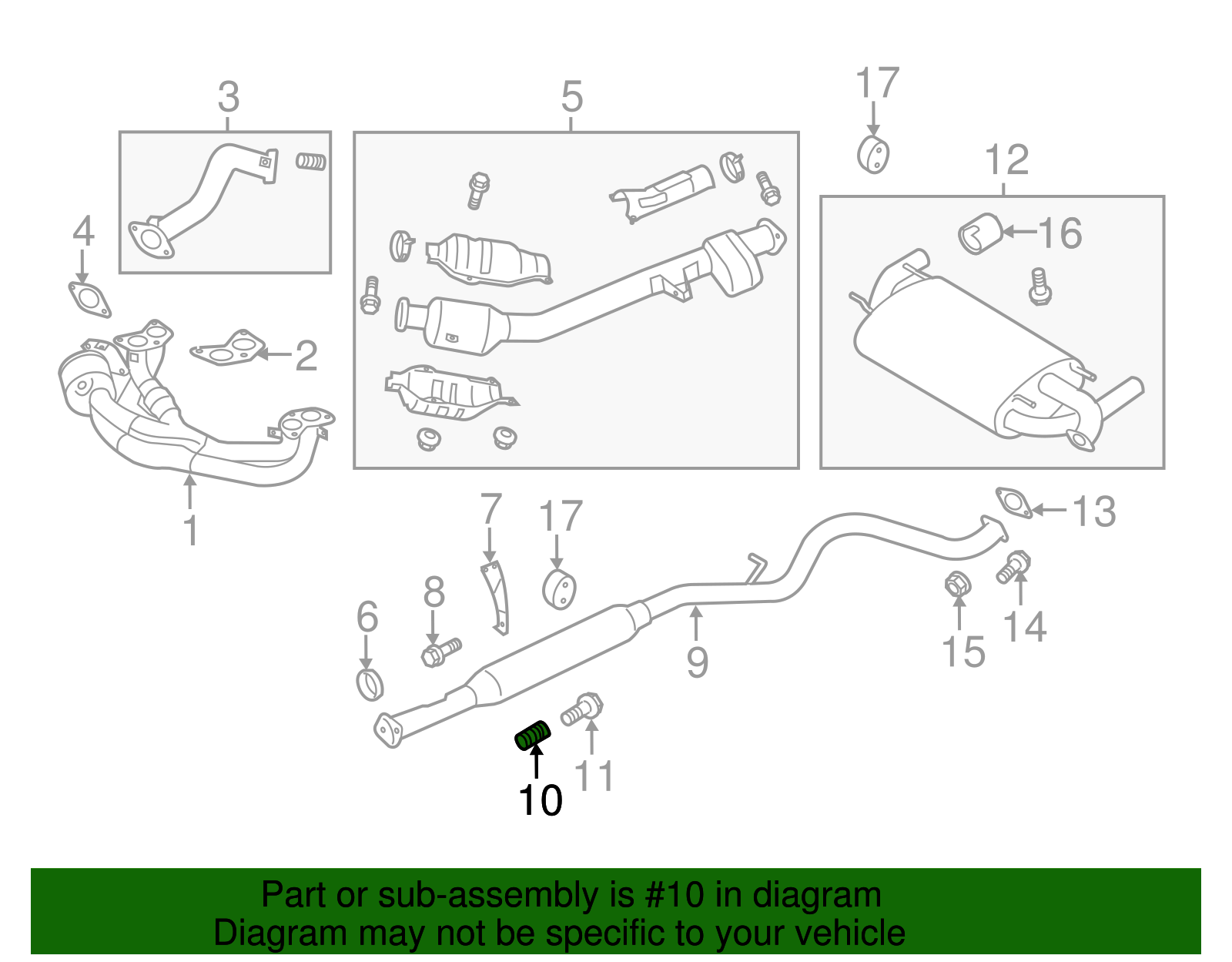 Exhaust Pipe Spring - Scion (SU003-01114)