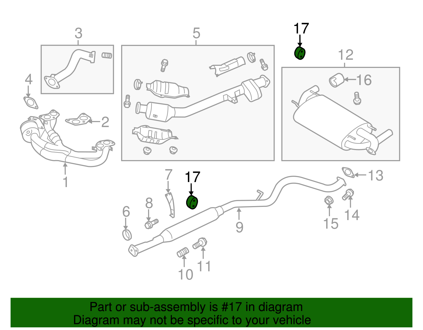 Exhaust System Hanger - Scion (SU003-01116)