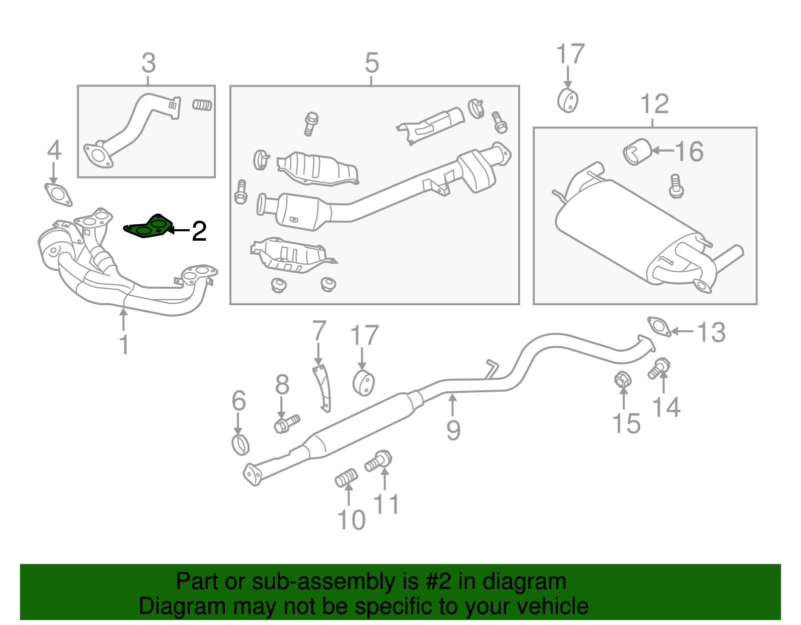 Pre-Converter Gasket - Scion (SU003-10929)