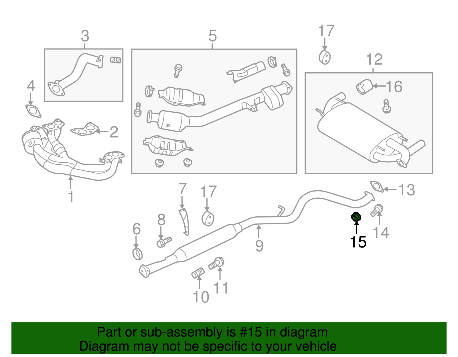 Muffler & Pipe Nut - Scion (SU003-02867)
