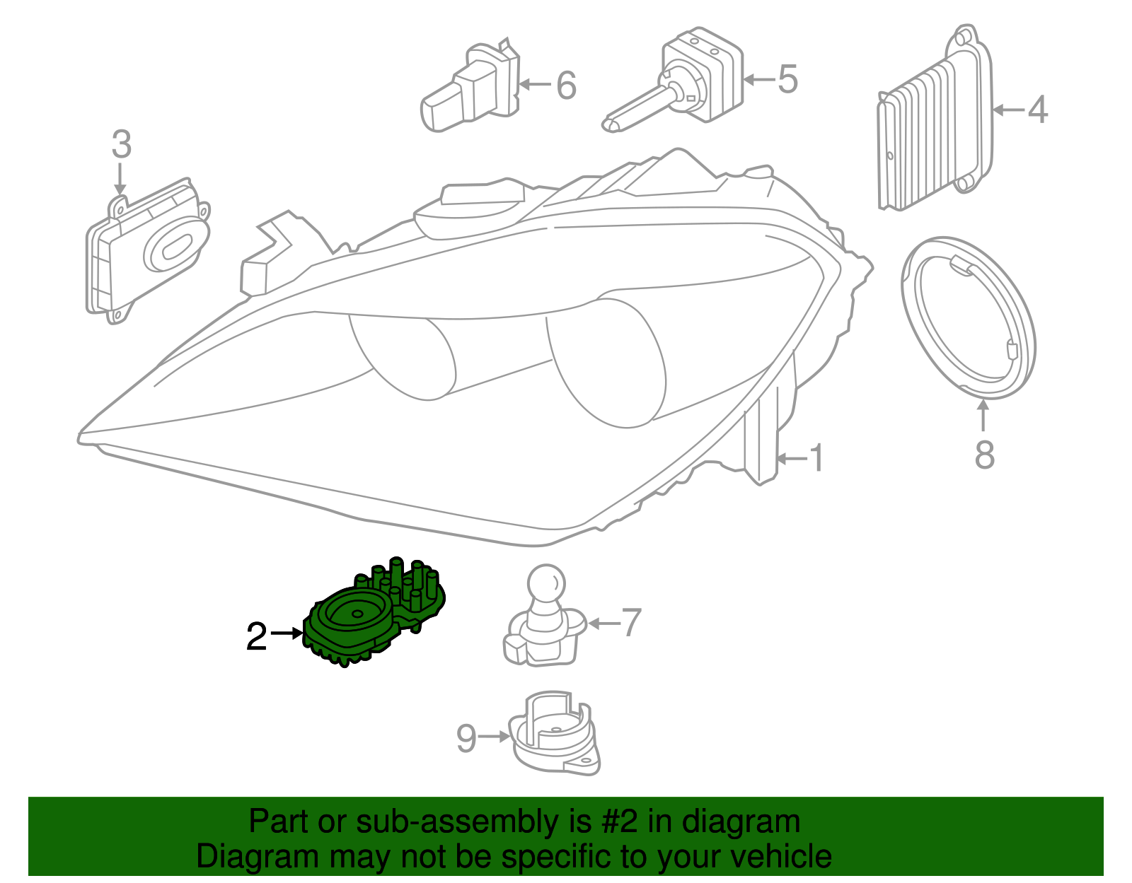 63117263051 - 2010-2019 BMW Set of LED Modules (63-11-7-263-051) | BMW