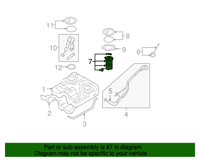 311100W000 Fuel Pump 20072009 Hyundai Santa Fe World OEM Parts