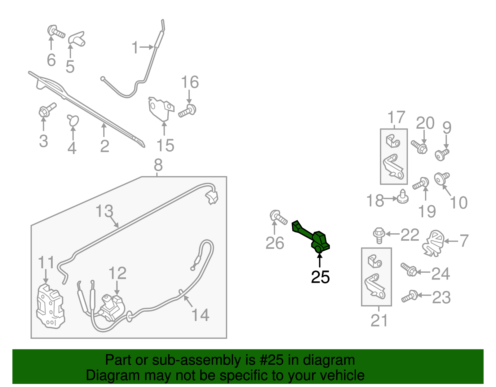 Door Check - Ford (GD9Z-5423552-A)
