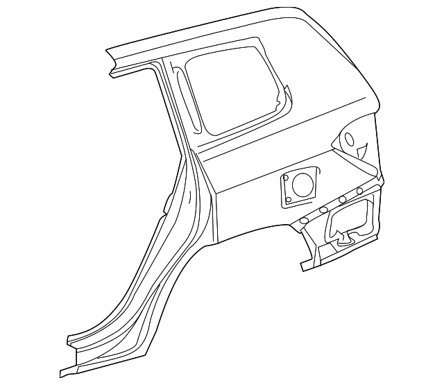 61611-0E041 - Quarter Panel - 2008-2013 Toyota Highlander | OEM Genuine ...