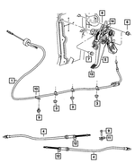 Parking Brake Cable, Right - Mopar (4779592AF)