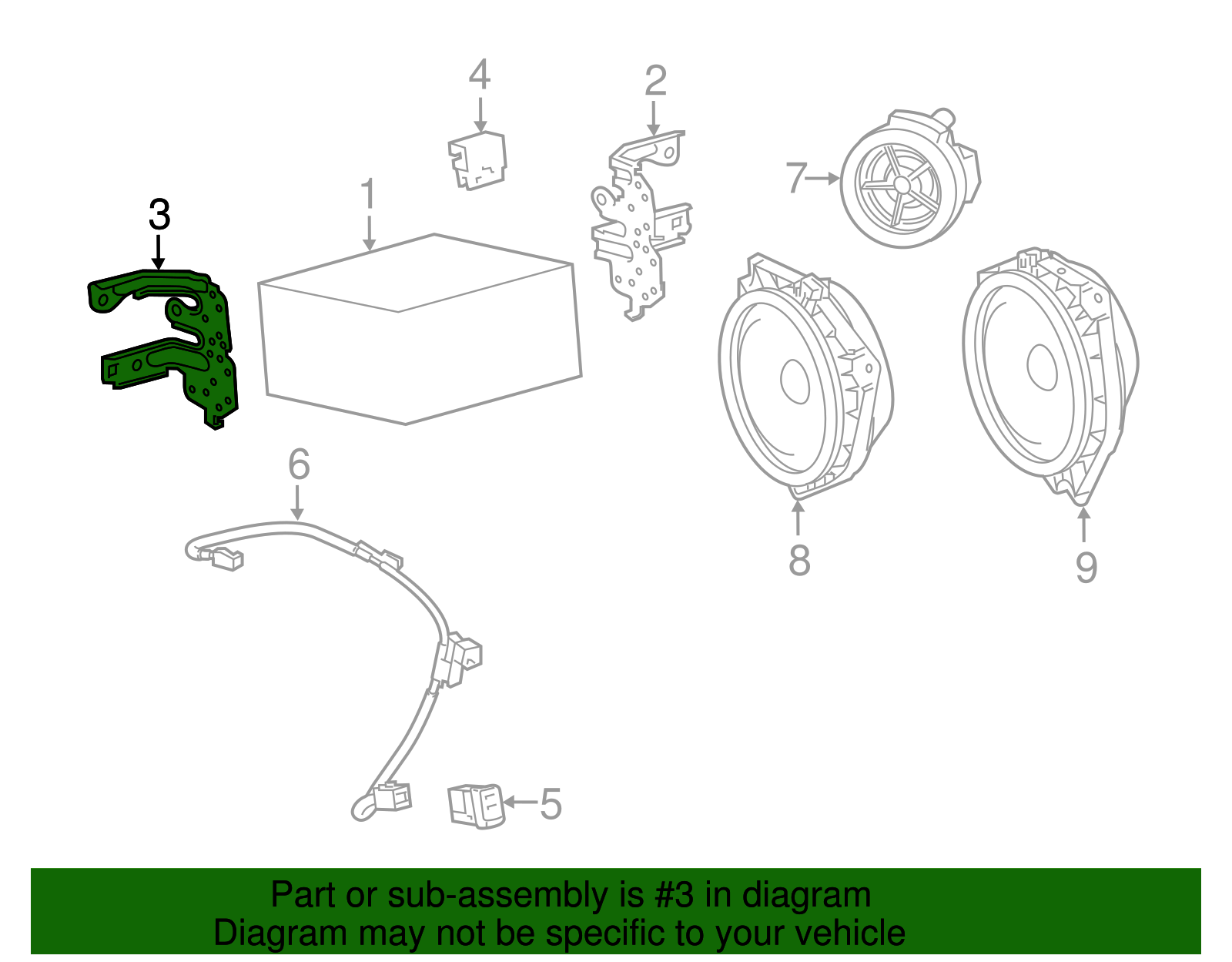 Display Unit Mount Bracket - Toyota (86212-12450)