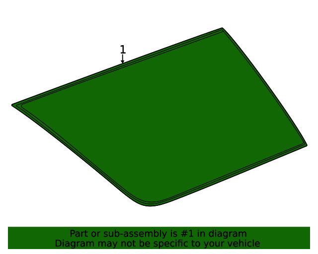 Driver Side Body Side Rear Window 85102863 GM Parts Online