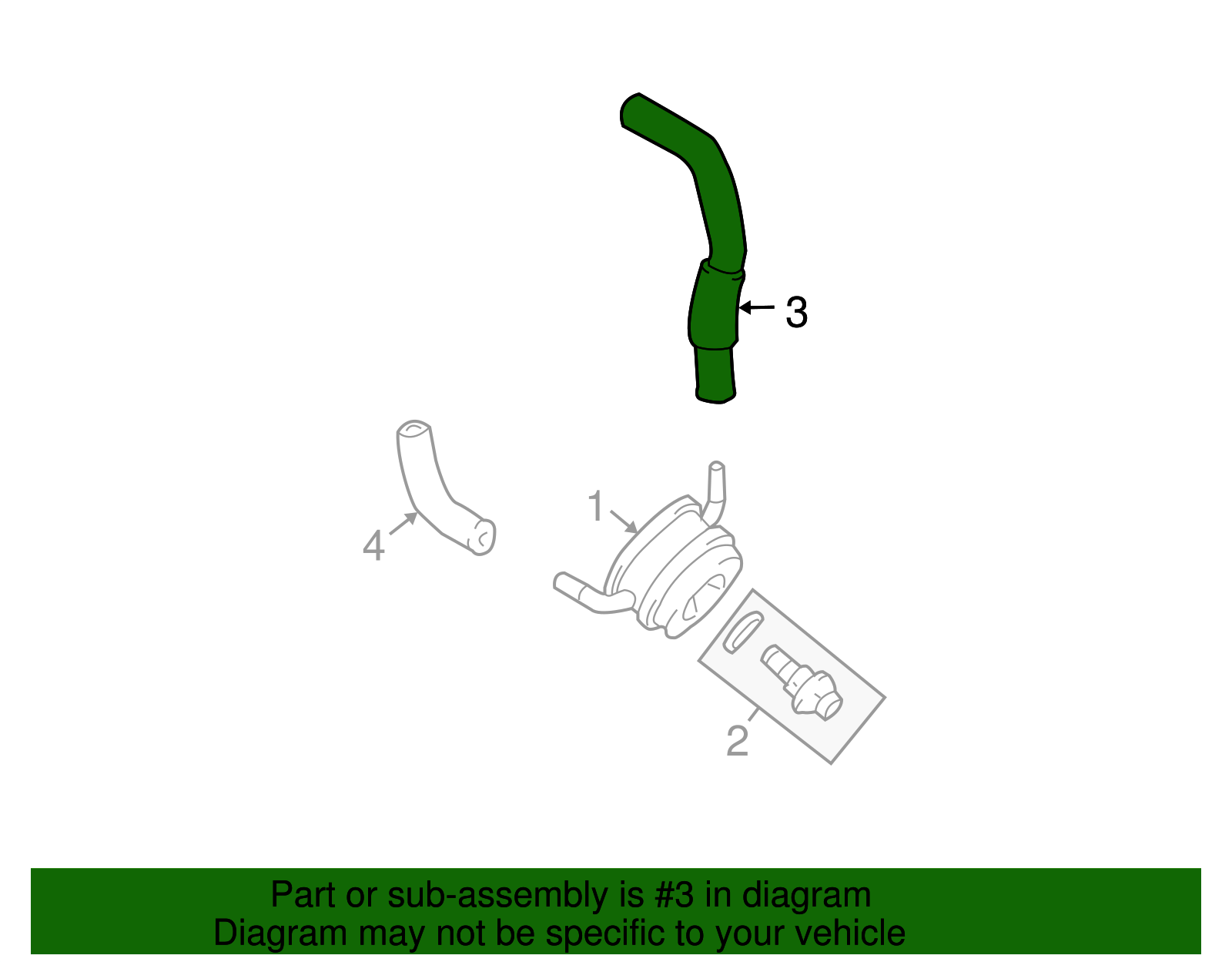 HVAC Heater Hose - Toyota (87245-3D480)