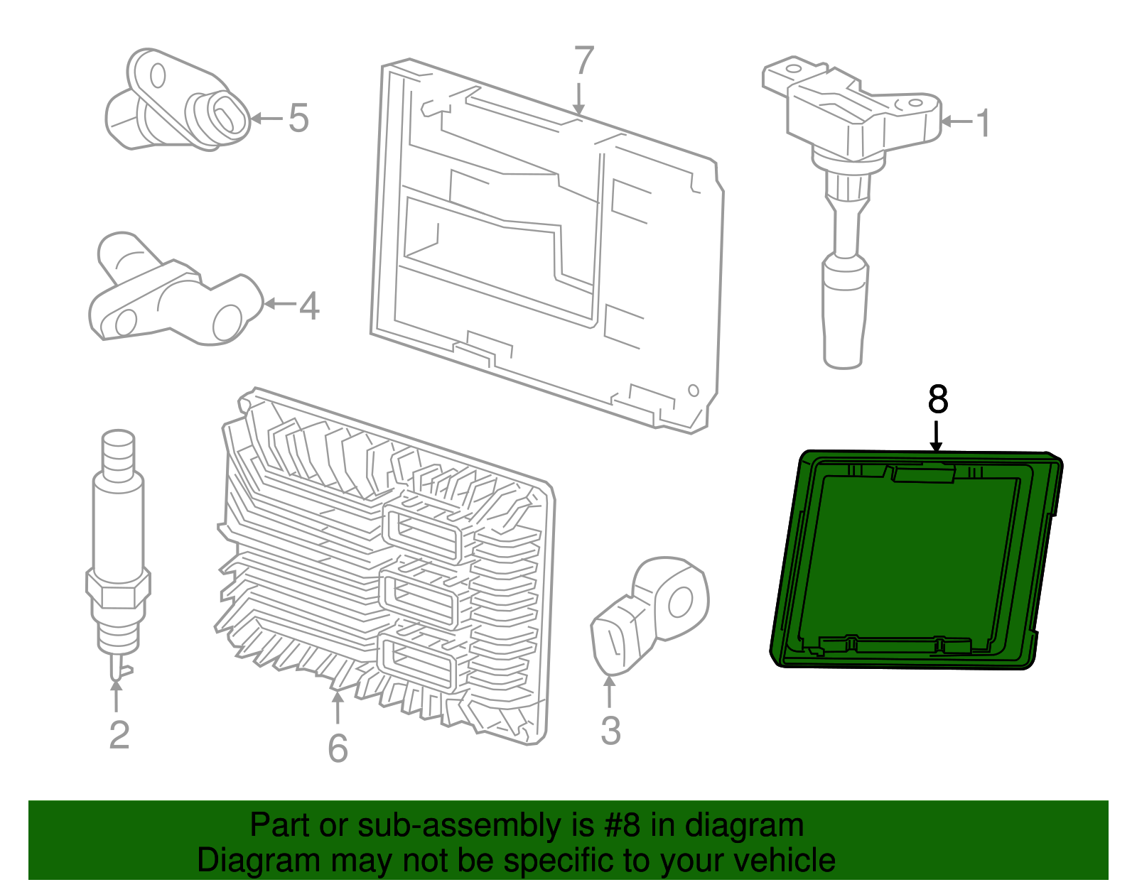 Engine Control Module Adapter - Cadillac (84142954)