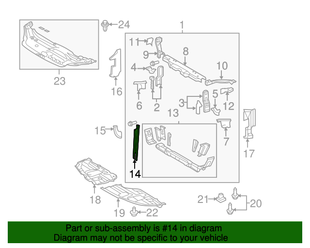 5321507031 Latch Support 20052012 Toyota Avalon Boch Toyota South