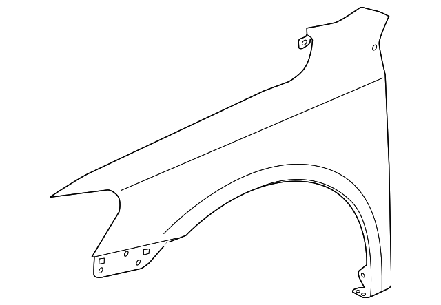 Passenger Side Front Fender For 2012-2015 Volkswagen Passat, Primed Black, VW1241145