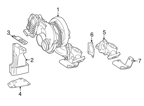 Turbocharger & Components for 2013 Mercedes-Benz GL 350 #0