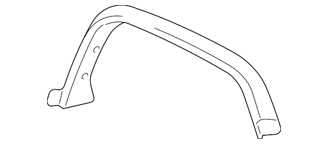 Black Driver Side Rear Fender Flare - GM (15255714)
